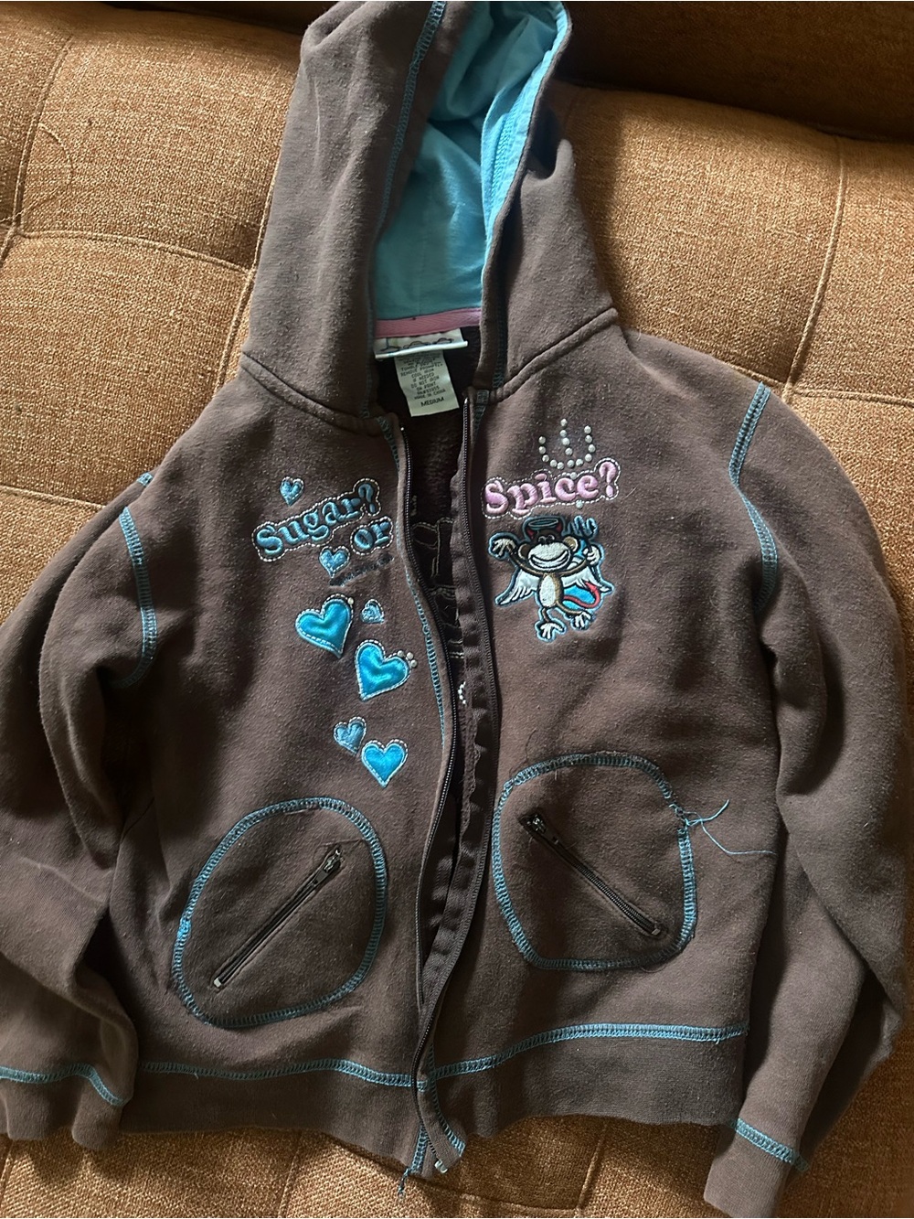 BobbyBrown Hoodie (Frayed thread/broken zipper shown in photos)